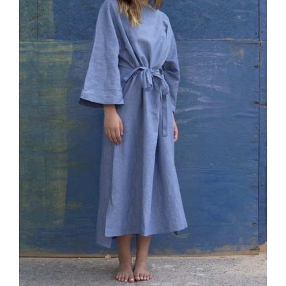 Mimu Maxi Denim Moses Dress - Picture 5 of 5